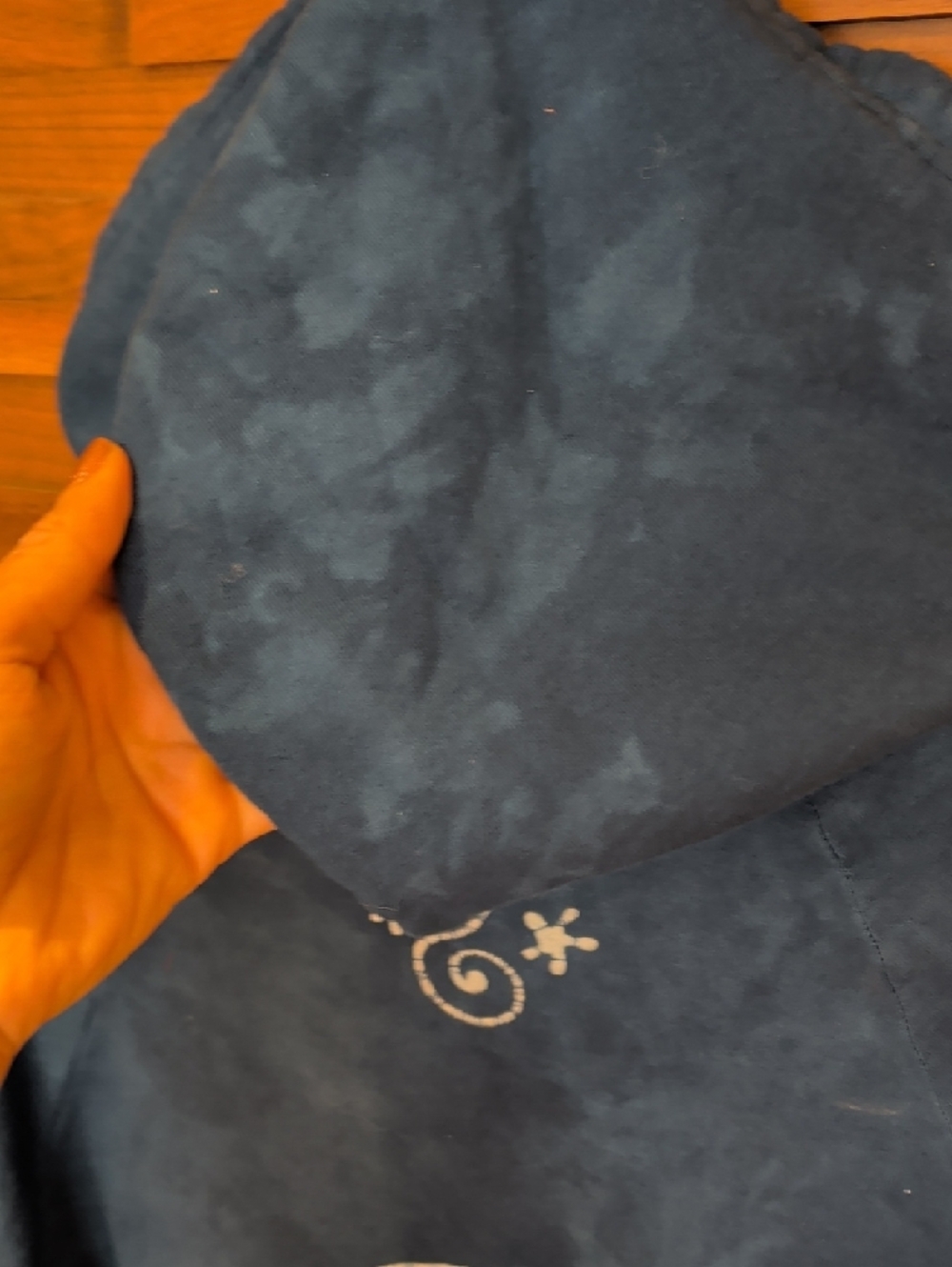 Hand Dyed Tie Dye Mountain Scene Hoodie Festival Wear - Picture 8 of 9